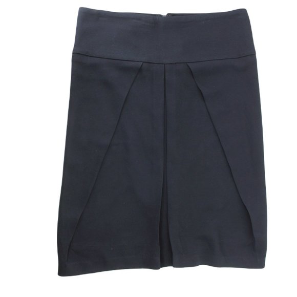 Fuzzi NWT Black Origami Skirt IT42 US6 Crepe Lined Vintage 90s Y2K Minimalist - Picture 3 of 8